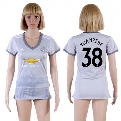 Women's Manchester United #38 Tuanzebe Sec Away Soccer Club Jersey - Click Image to Close